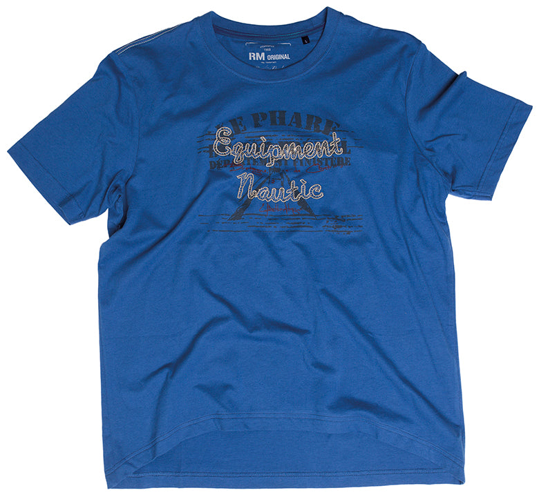 Herren Shirt 1/2 Arm, Blau 30058
