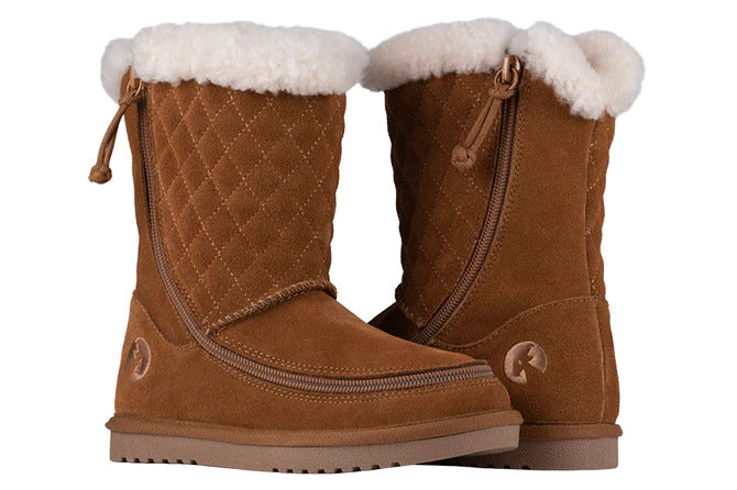 Billy Cozy Quilt, Suede, Medium/Wide, Chestnut BK26326-250