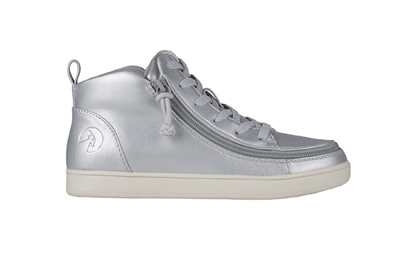 Billy Sneaker mittel hoch PU Normal Weit Silber Grau Metallic BW22135-040