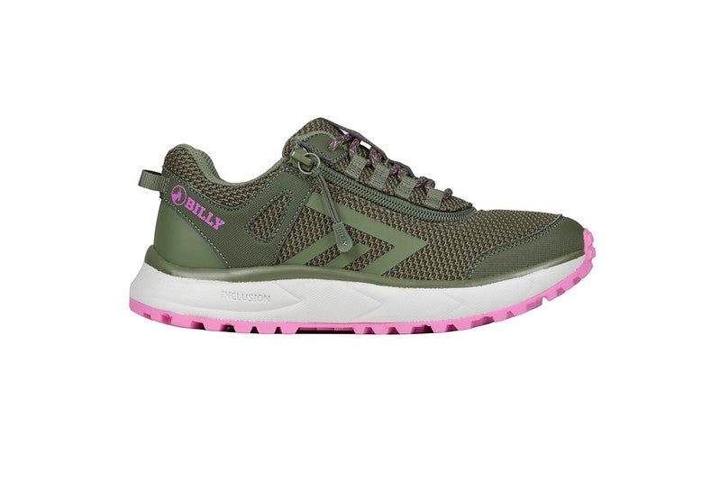 Billy Footwear Inclusion Trail Normal/Weit Olive/Pink BW24377-340