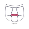 Herren-Slip Marine Quereingriff 9126