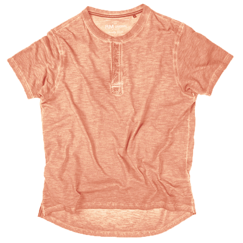 Henley Shirt Orange 30031