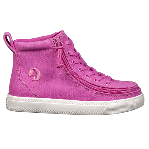 Kid's Pink Raspberry/ White Canvas BILLY Classic Lace High BK19006-670 4,5-medium