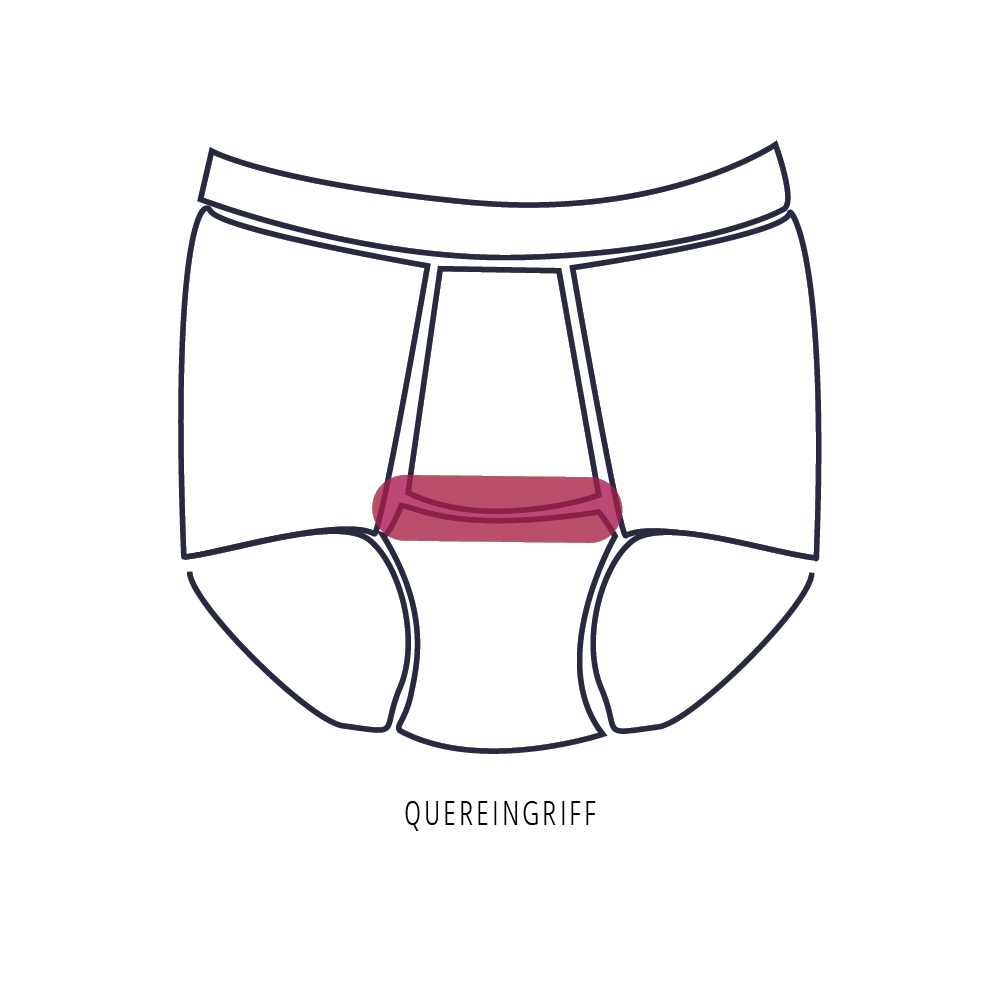 Lange Unterhose - Quereingriff, Weiß 4650 10