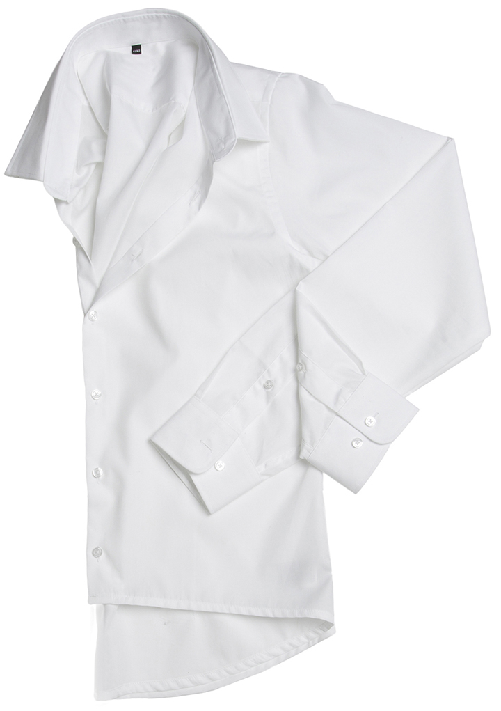 Men's shirt longsleeved, white 30062