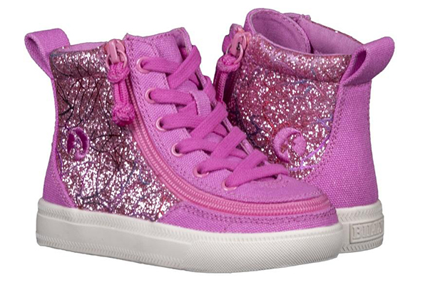 Toddler Pink Printed Canvas BILLY Classic Lace Highs, BT19011-670 27 medium