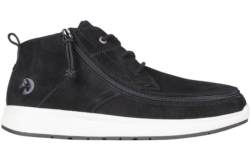 BILLY Footwear Comfort Chukka medium wide Black Suede BM23349-001 47-wide