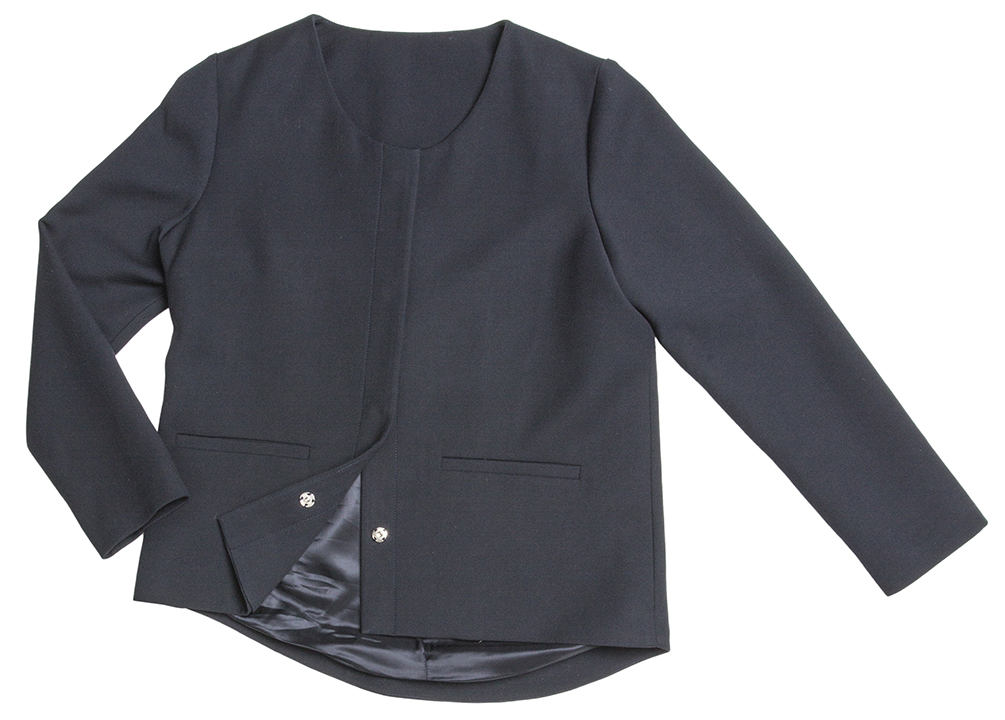 Women Jersey Blazer, marine 30024 XXL