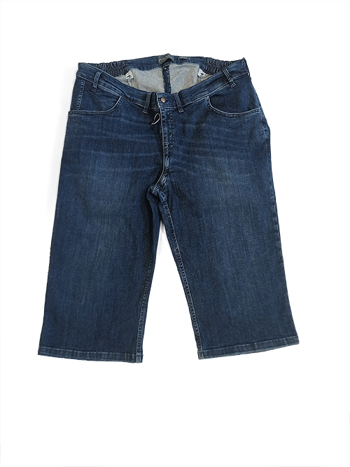 Bermuda Jeans im dunkelblauen washed Look 10926 59