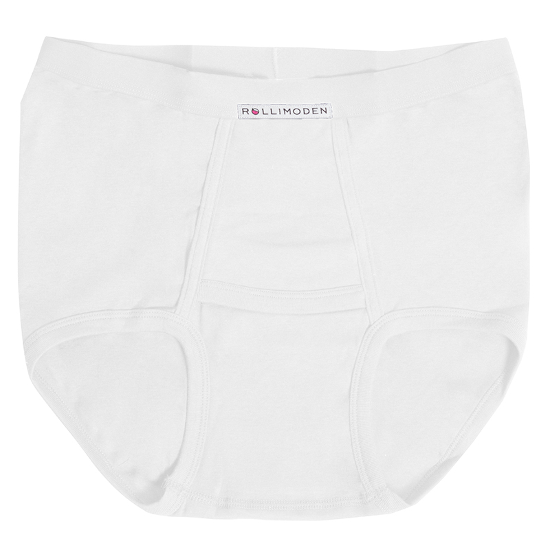 Men's briefs with horizontal opening white 43703
