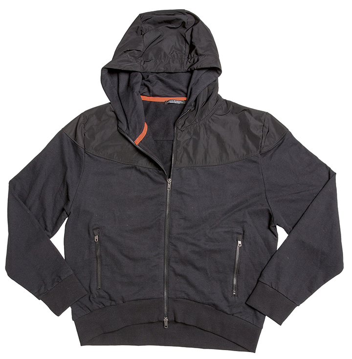 Men's hooded jacket black 30037