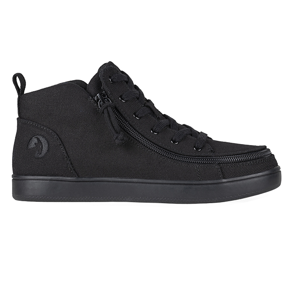 BILLY Sneaker Lace Mid Top Canvas Black to the Floor BW22135-003 5-medium