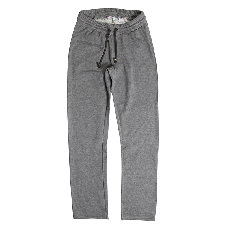 Leisure Pant, grey, brushed,  with Zipper, 10322