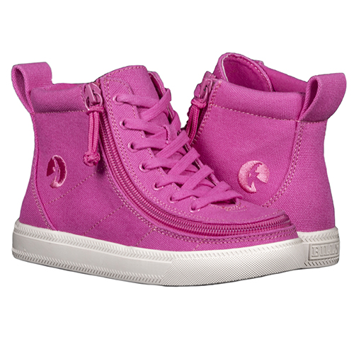Kid's Pink Raspberry/ White Canvas BILLY Classic Lace High BK19006-670 2,5-medium