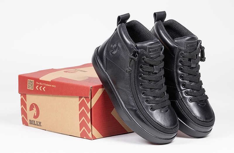 BILLY D/R II Classic High Top Canvas Black to the Floor Leather BK23153-004 39-extra wide