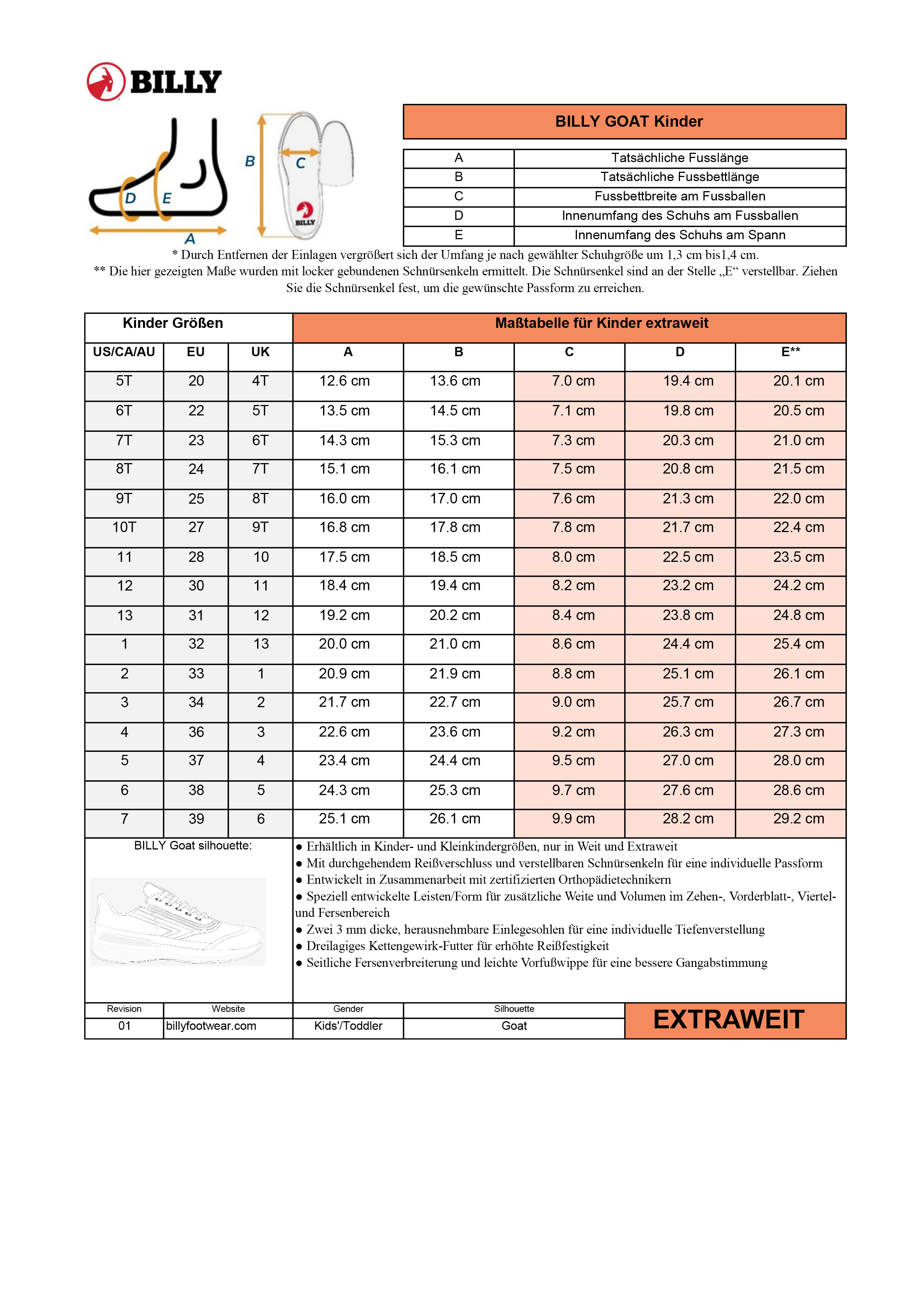 BILLY Orthoflex Wide/Extra Wide  grey BK23157-021 39 wide