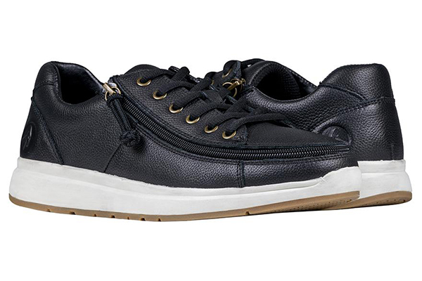 BILLY Comfort Leather Low Leather Black  BM20100-001 47 extra wide